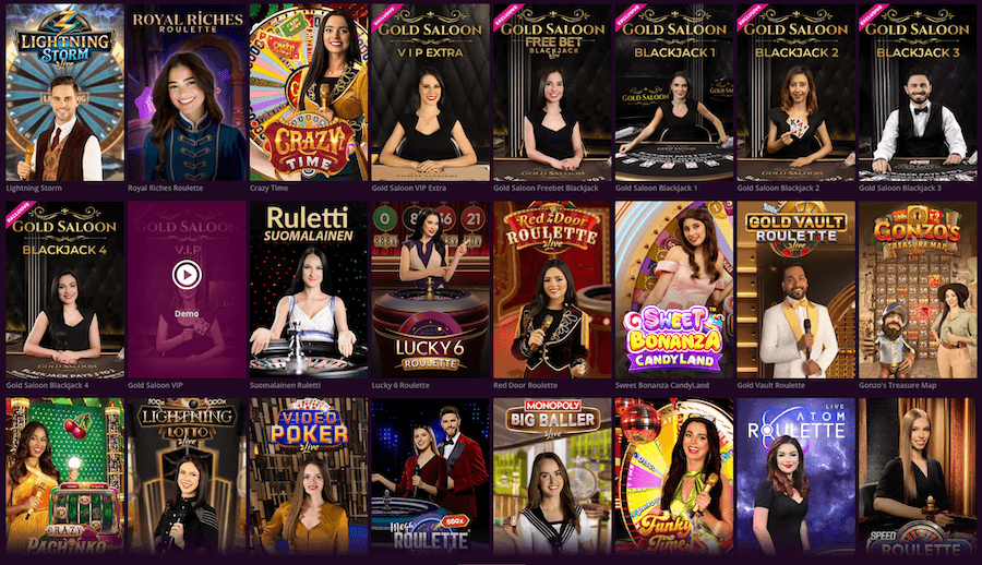 Malina Casino-Website